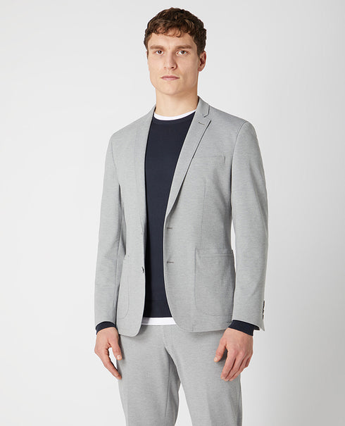 Remus Uomo Favian Blazer Jacket Silver